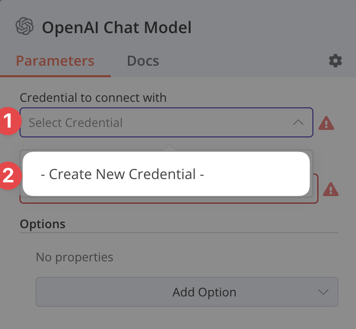 Create a new credential